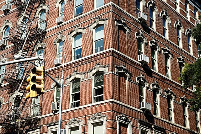 This is an image of a brick building in New York City.