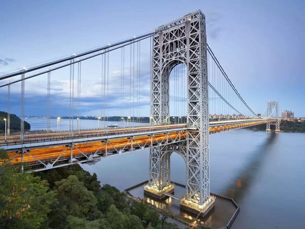 The George Washington Bridge as seen from New Jersey
