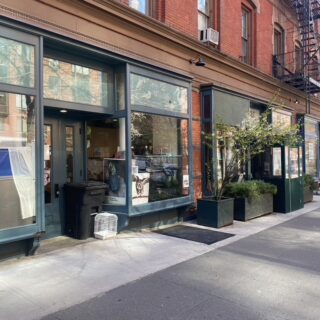 These four rejuvenated storefronts are located on Columbus Avenue in New York City.