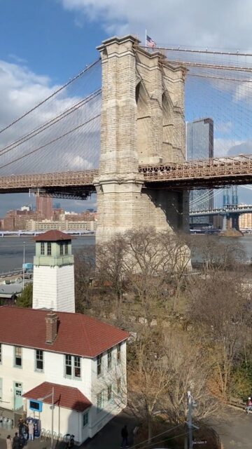 The Brooklyn Bridge is a New York City landmark